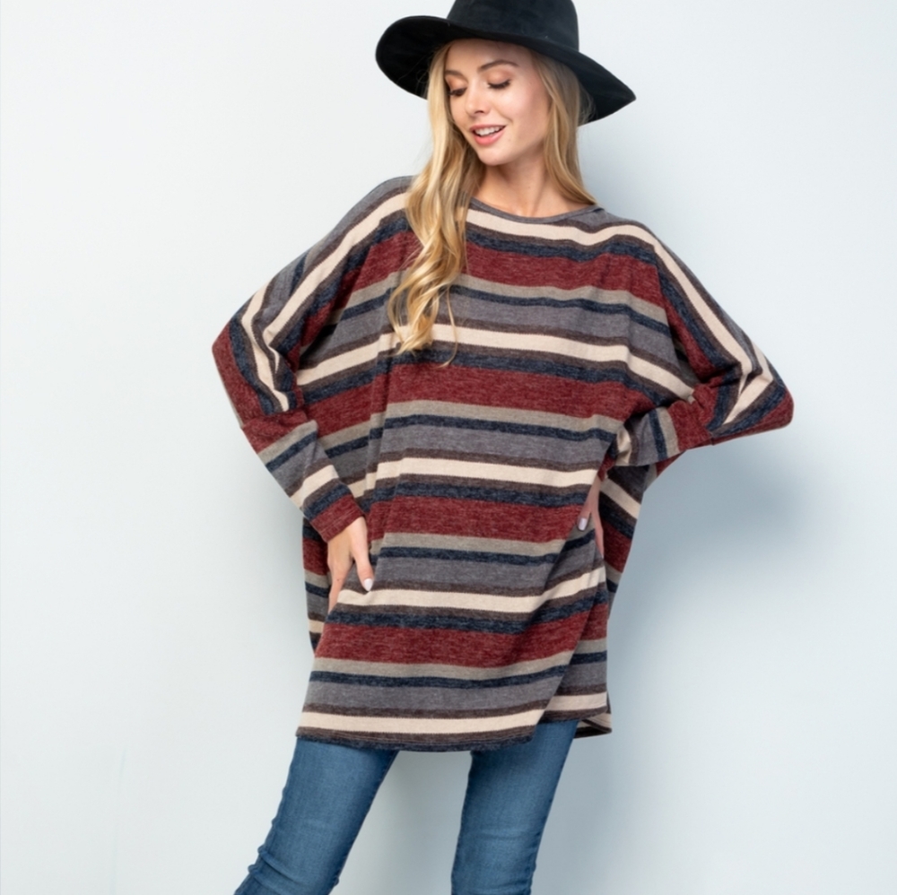 🆕️ Multi Striped Oversized Sweater